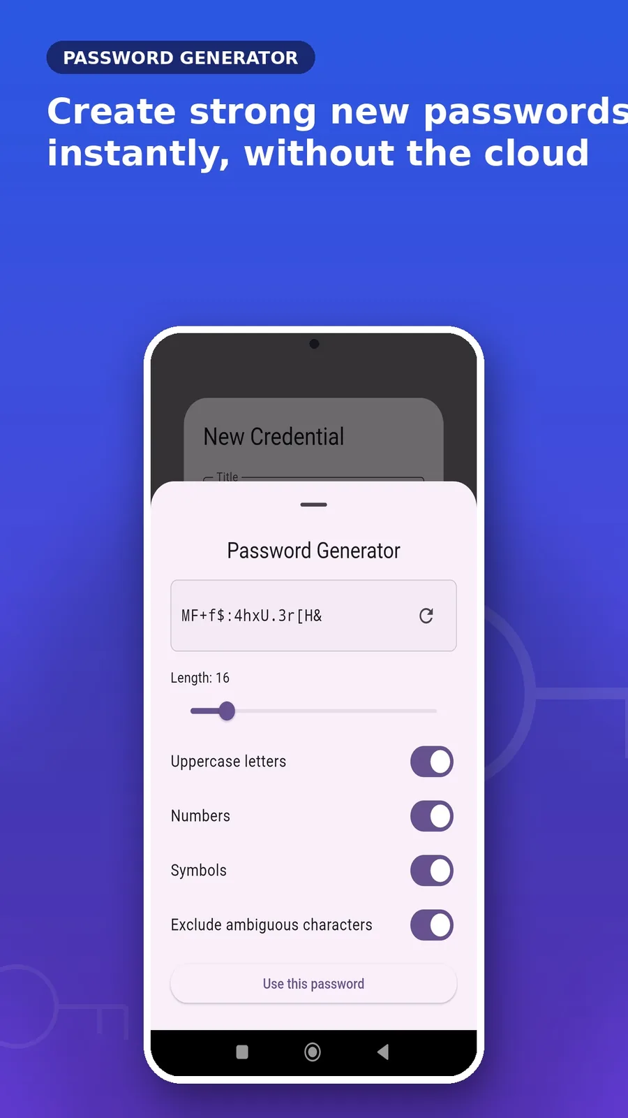CryptixVault Passwort-Generator